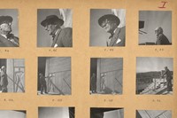 Lucien Herv&#233;, contact sheet of photographs taken during the 