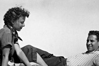 Lillian Bassman and her husband, Paul Himmel, c. 1945