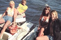 ABBA on holiday on Viggs&#246; island, 1975