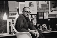 Saul Bass in his Hollywood office, c.1960