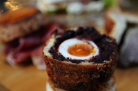 Black pudding Scotch egg at The Balcon