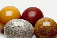 Ornamental ostrich eggs by Creel and Grow