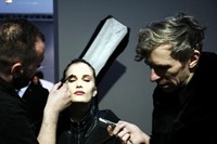 Backstage at YSL, Photography by Alfredo Piola