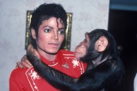 Michael Jackson and Bubbles, 1987