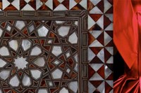 Tile detail Topkapi Palace and dress by Dice Kayek