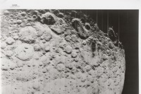 Lunar surface and horizon, Lunar Orbiter II, November 1966
