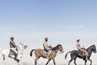 Herero cavalry marching