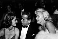 Lauren Bacall, Humphrey Bogart and Marilyn Monroe, circa 195