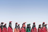 Herero women marching