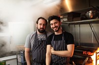 Ben Denner and sous chef at the Cat and Mutton