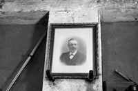 Portrait of Karl Elsener at the Victorinox factory