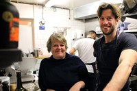 Claire Roberson and chef Matthew Young