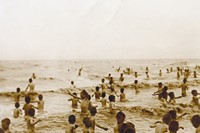 Boys swimming naked at Hove