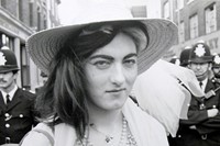Frank Egan in full drag at a Gay Pride March, Central London