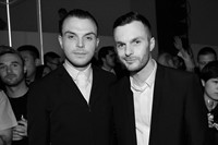 Theo Hutchcraft and Kris Van Assche at Dior Homme A/W13 Beij