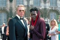 Zorin (Christopher Walken) and May Day (Grace Jones) at the 