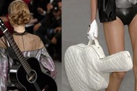 Chanel acoustic guitar and quilted case