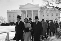 JFK and Jackie Kennedy at the Presidential Inauguration, 196