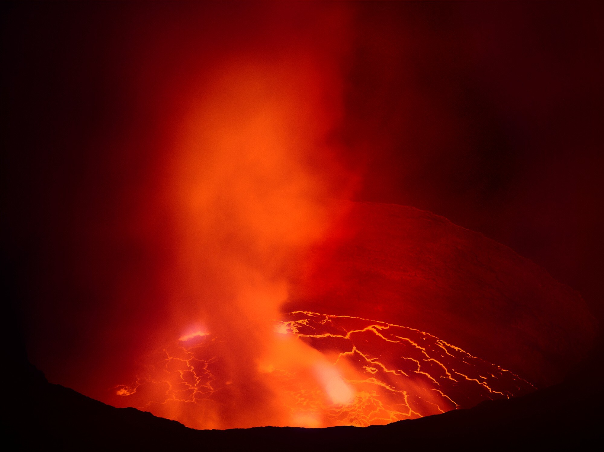 Mount Nyiragongo Volcano