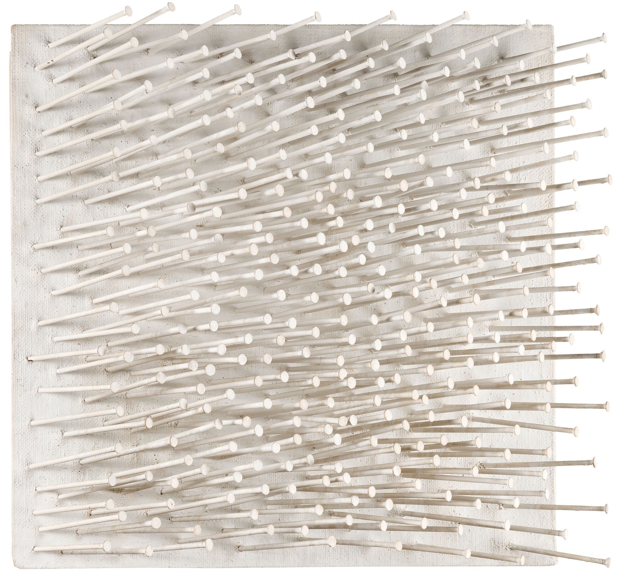 G&#252;nther Uecker, Structure Field, 1962, emulsion p