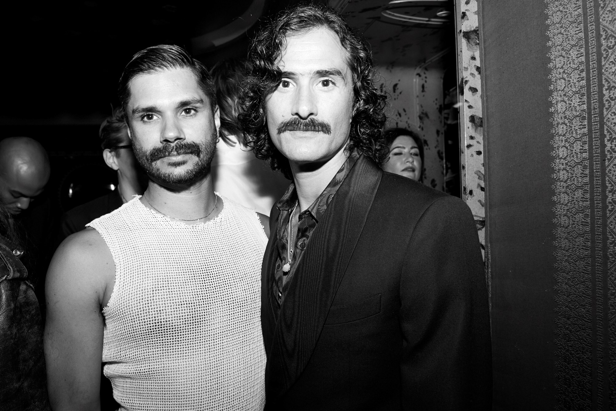 Ben Huseby and Ben Cobb at the Another Man party at LouLou&#39;s