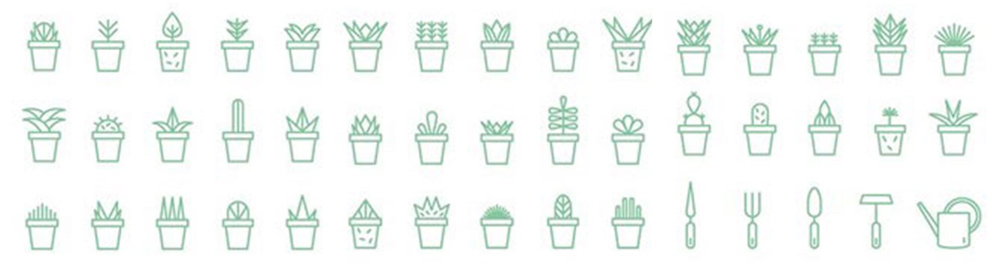 Succulent Icon Set &#169; Projekt Eden