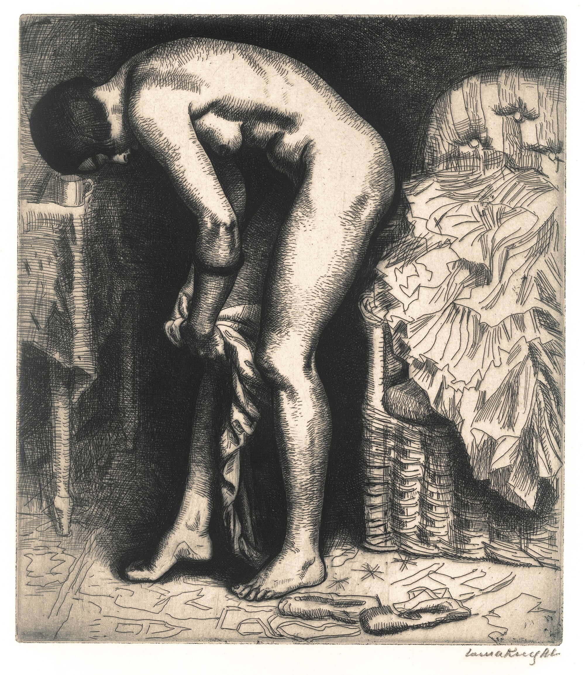 LAURA KNIGHT_Putting on Tights_courtesy The Fine A