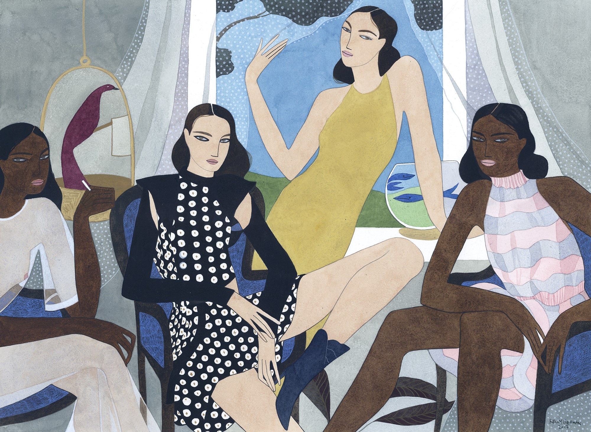 girls in a meeting small