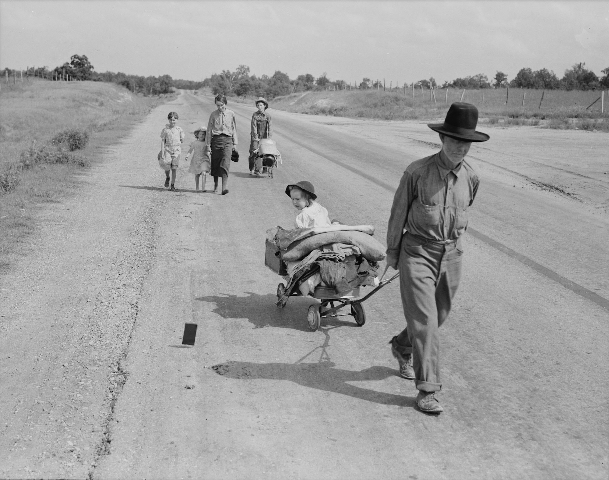 13. Dorothea Lange Cars on the Road, August 1936. 
