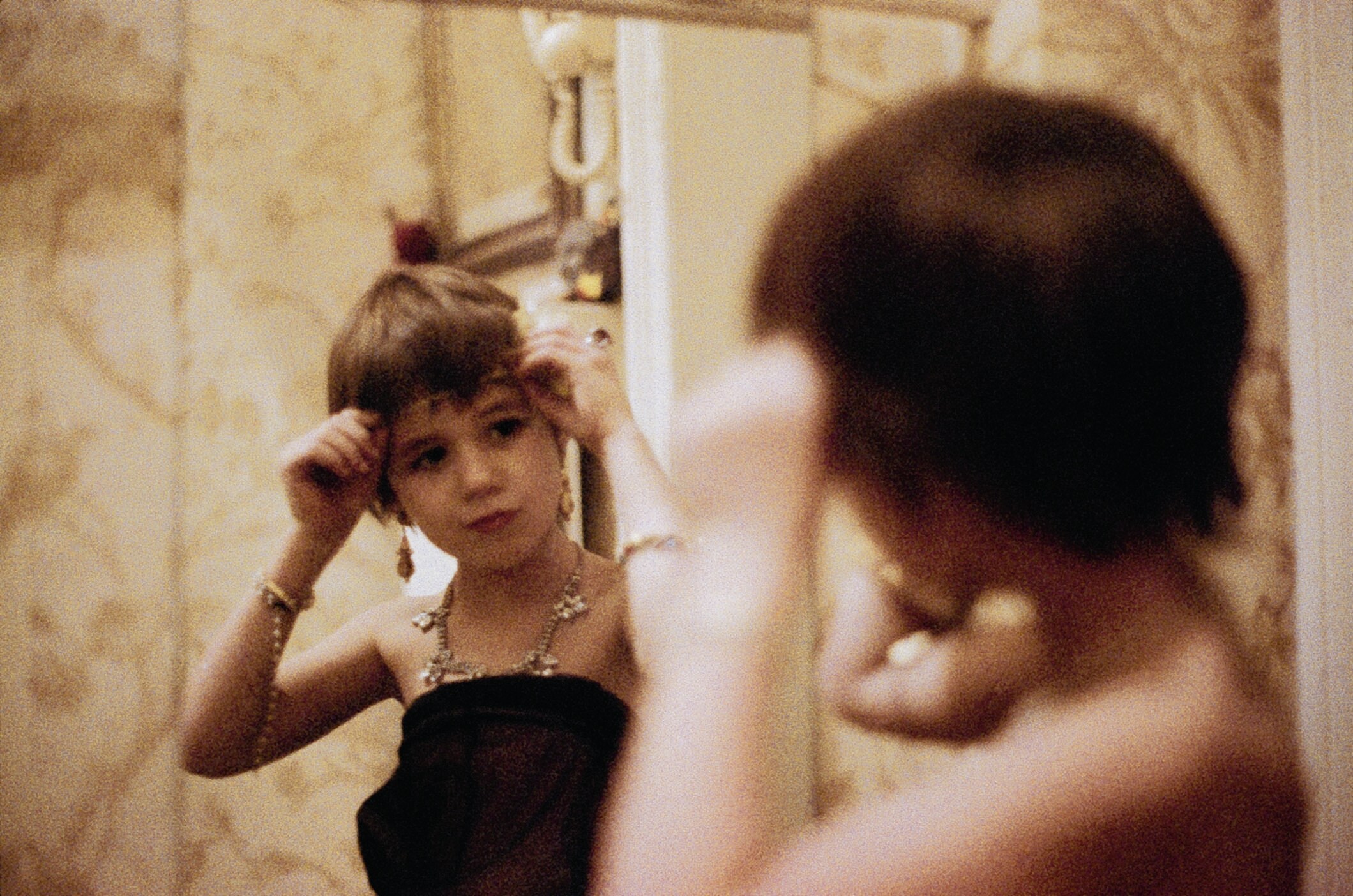 Charlotte dressing up, 1977