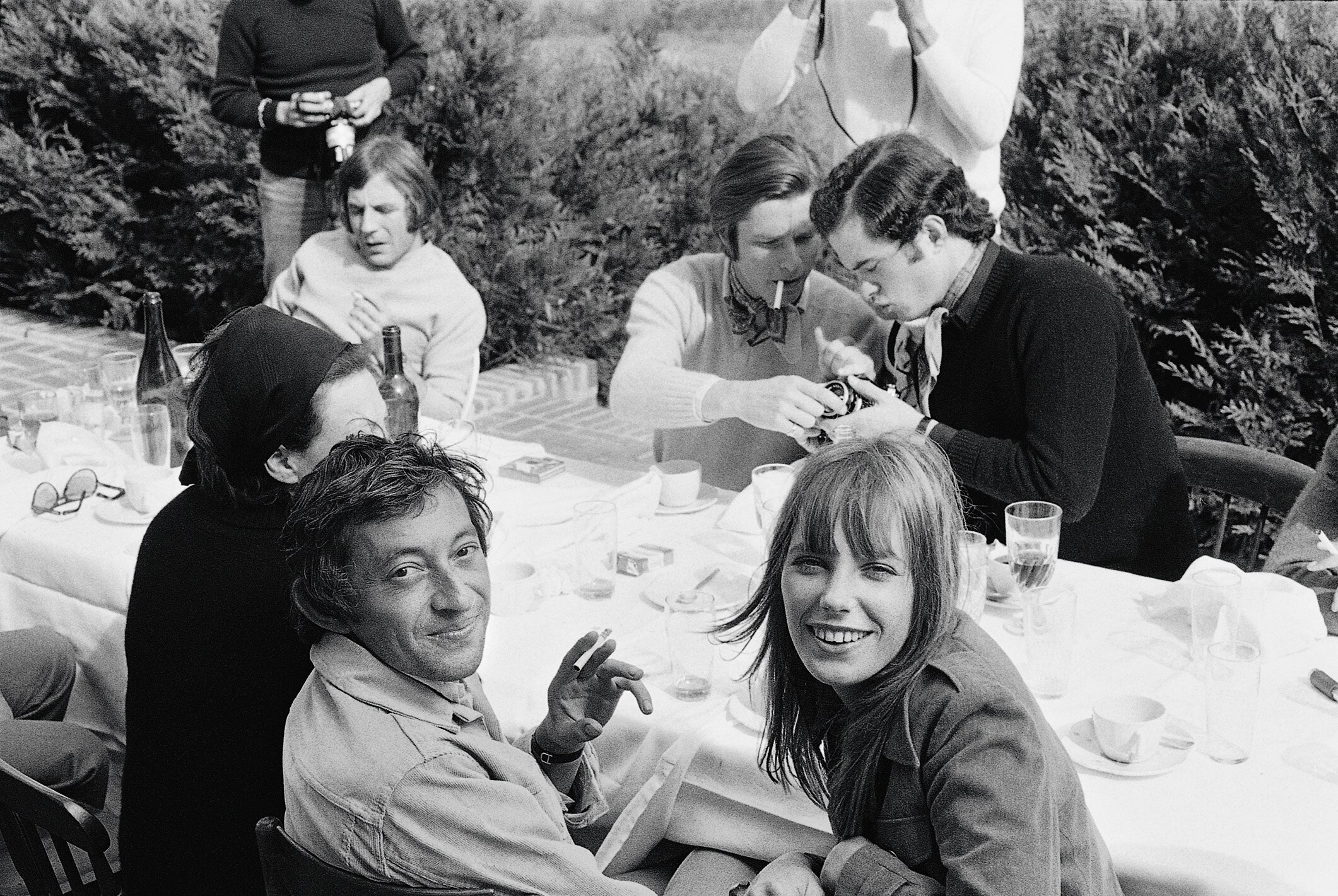 Serge and Jane at a launch of a new nightclub in Deauville, 