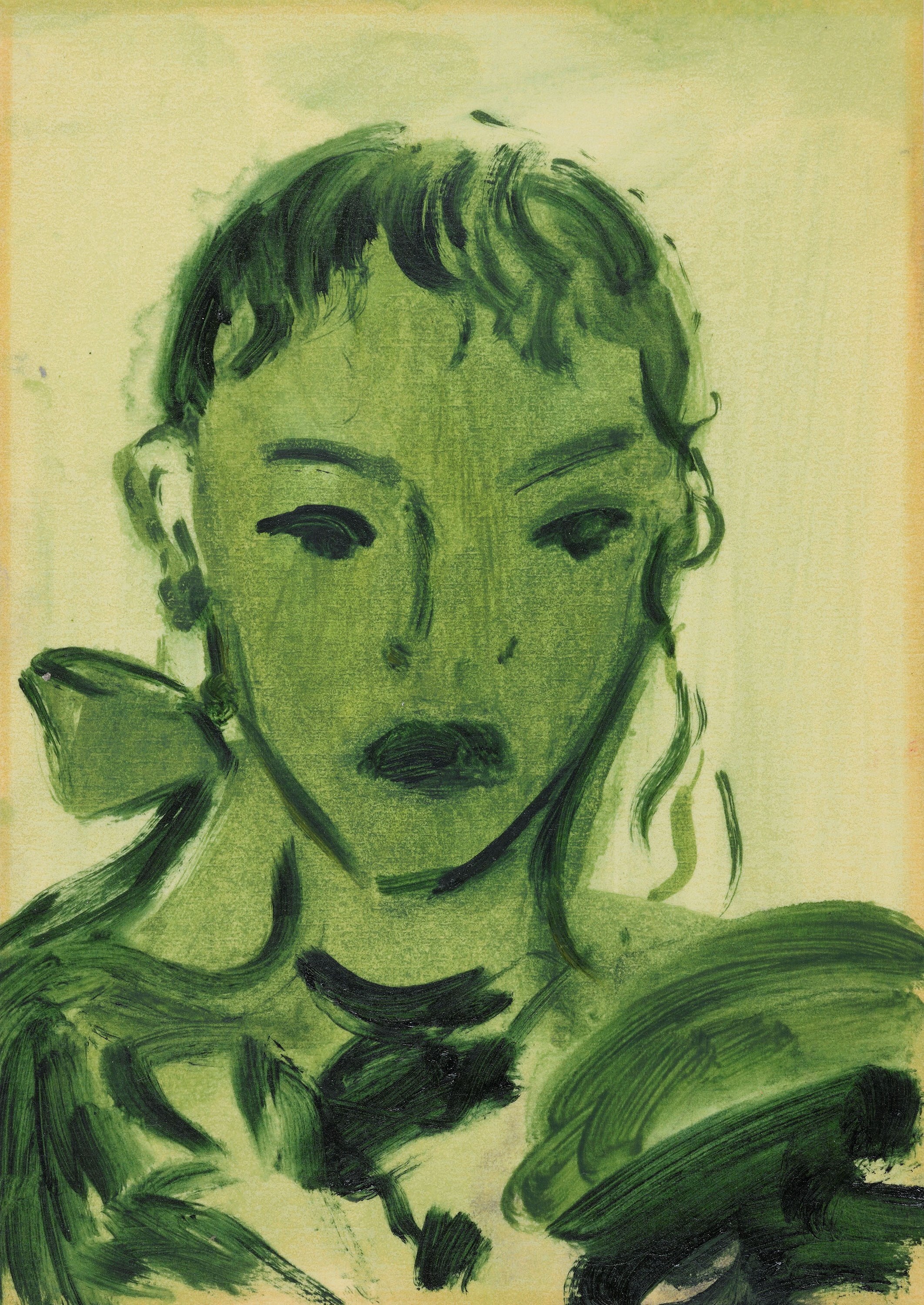 Hooker’s Green Lake , 2020 Oil on paper 30 &#215; 21 cm