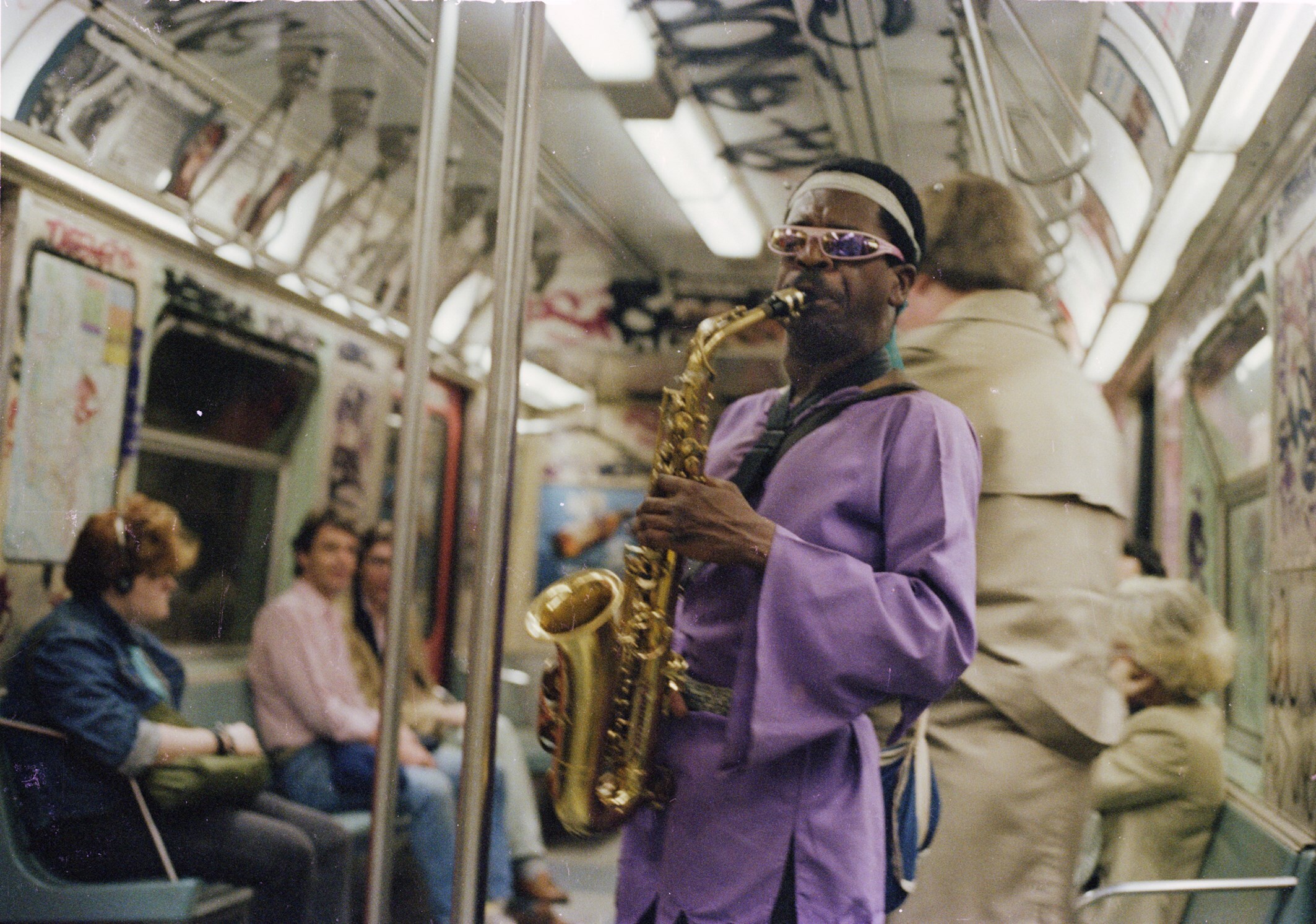 5_Jamel Shabazz_Saxophone Man, Brooklyn, NYC 1985_