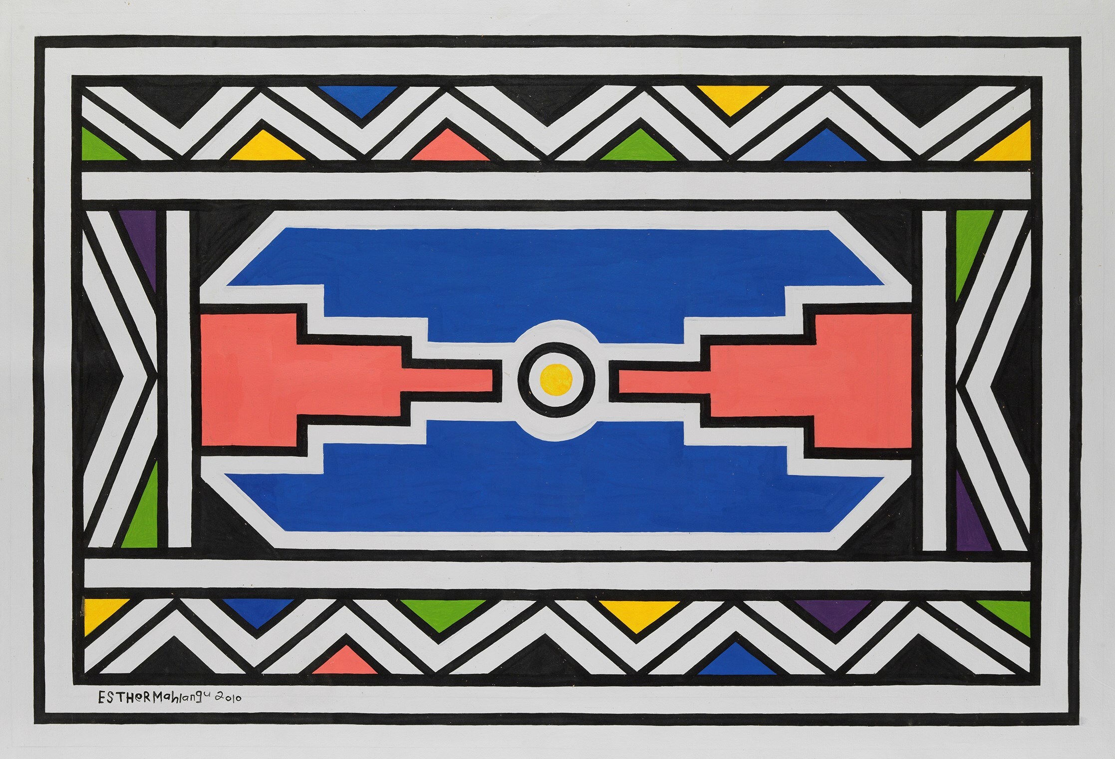 Esther Mahlangu_E281 112,5x170,5 2010