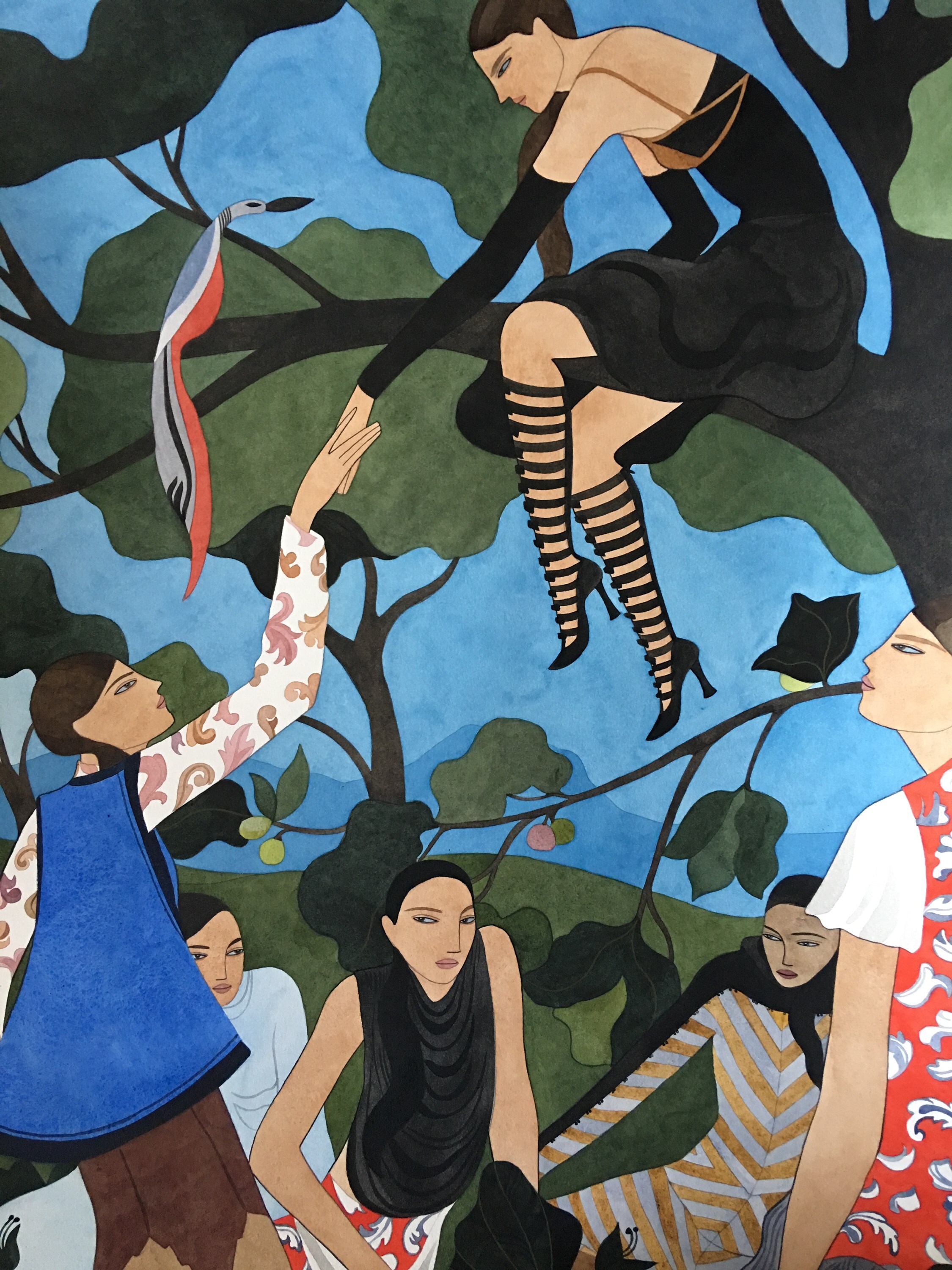 jwa aw17 girls in fig tree