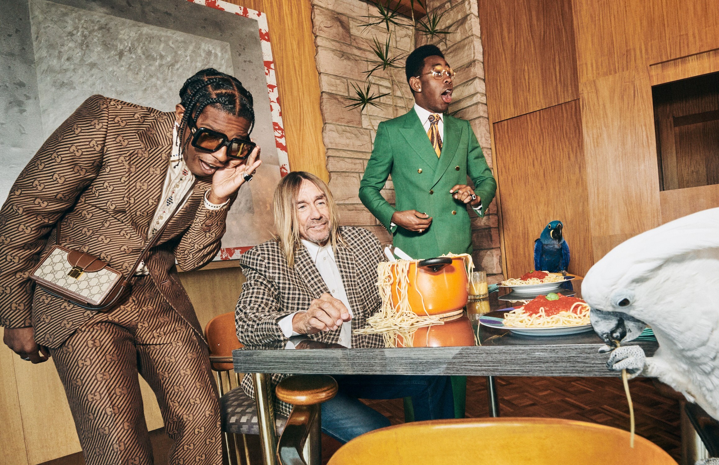 Gucci men&#39;s tailoring Iggy Pop Tyler the Creator A$AP Rocky