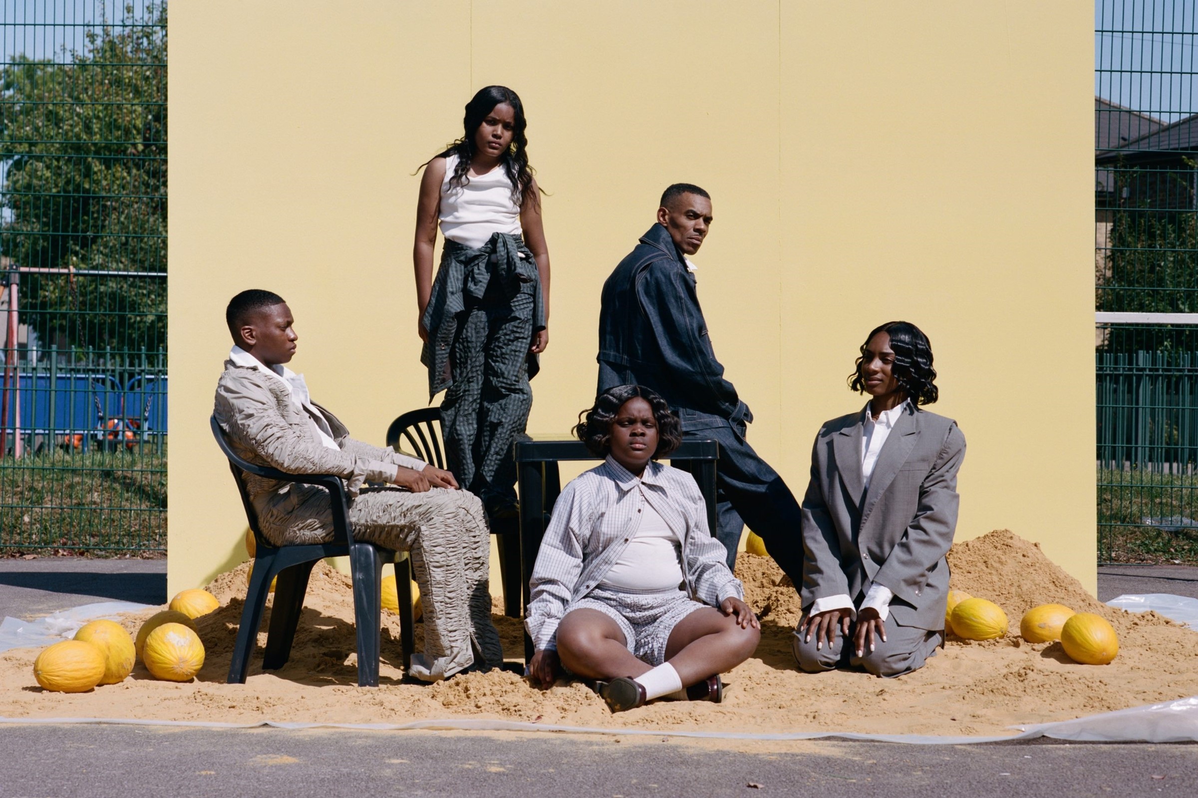 Bianca Saunders &#39;YELLOW’ SS20 campaign. Shot and S
