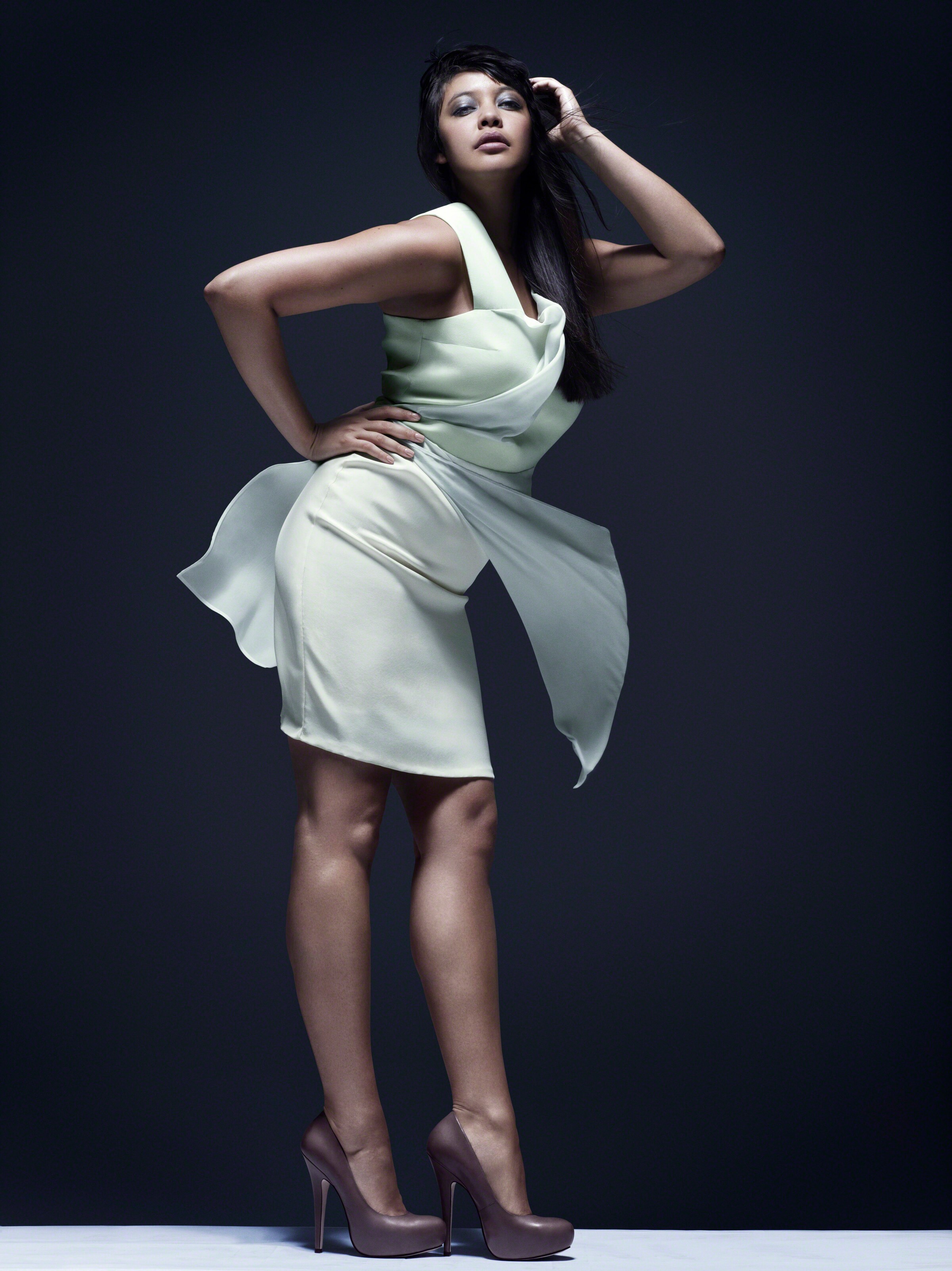 Naomi Shimada wears Hussein Chalayan, 2010