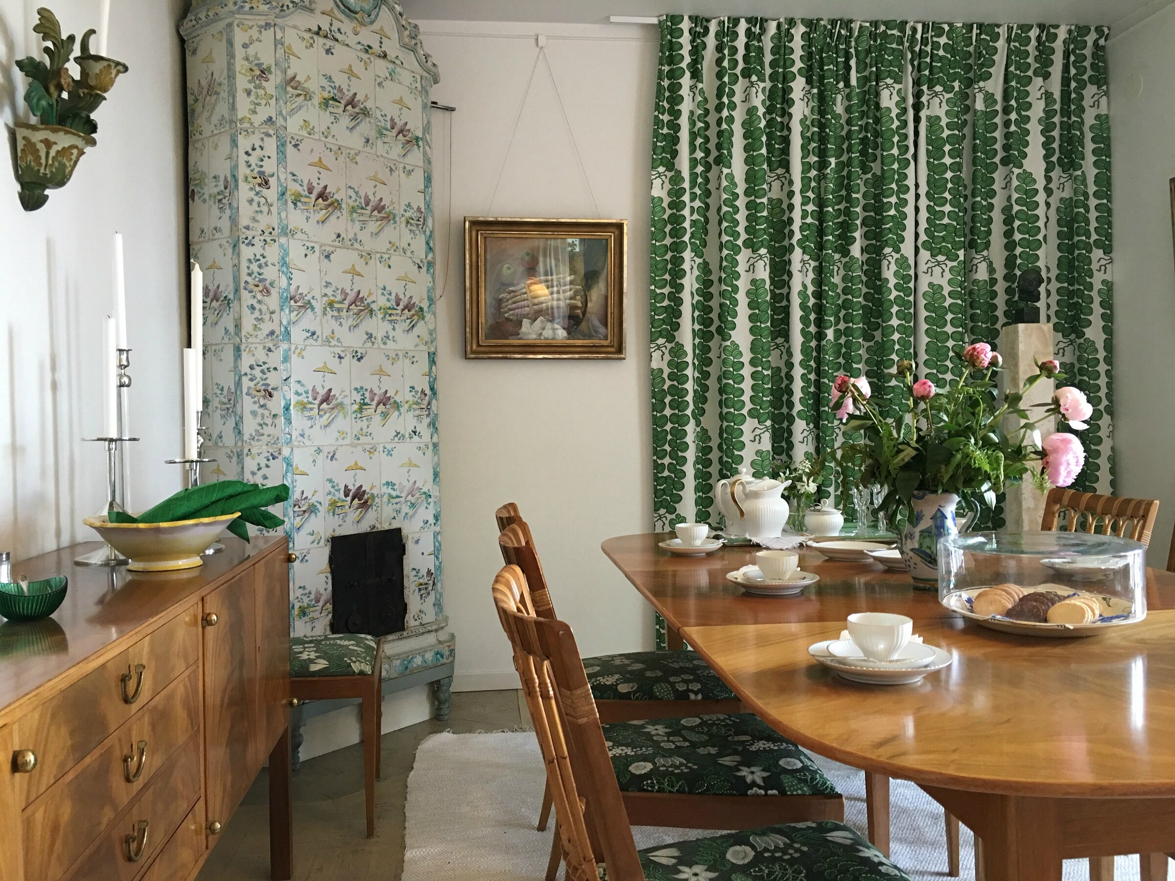 1. The dining room in Anne&#39;s house, Millesgarden. 