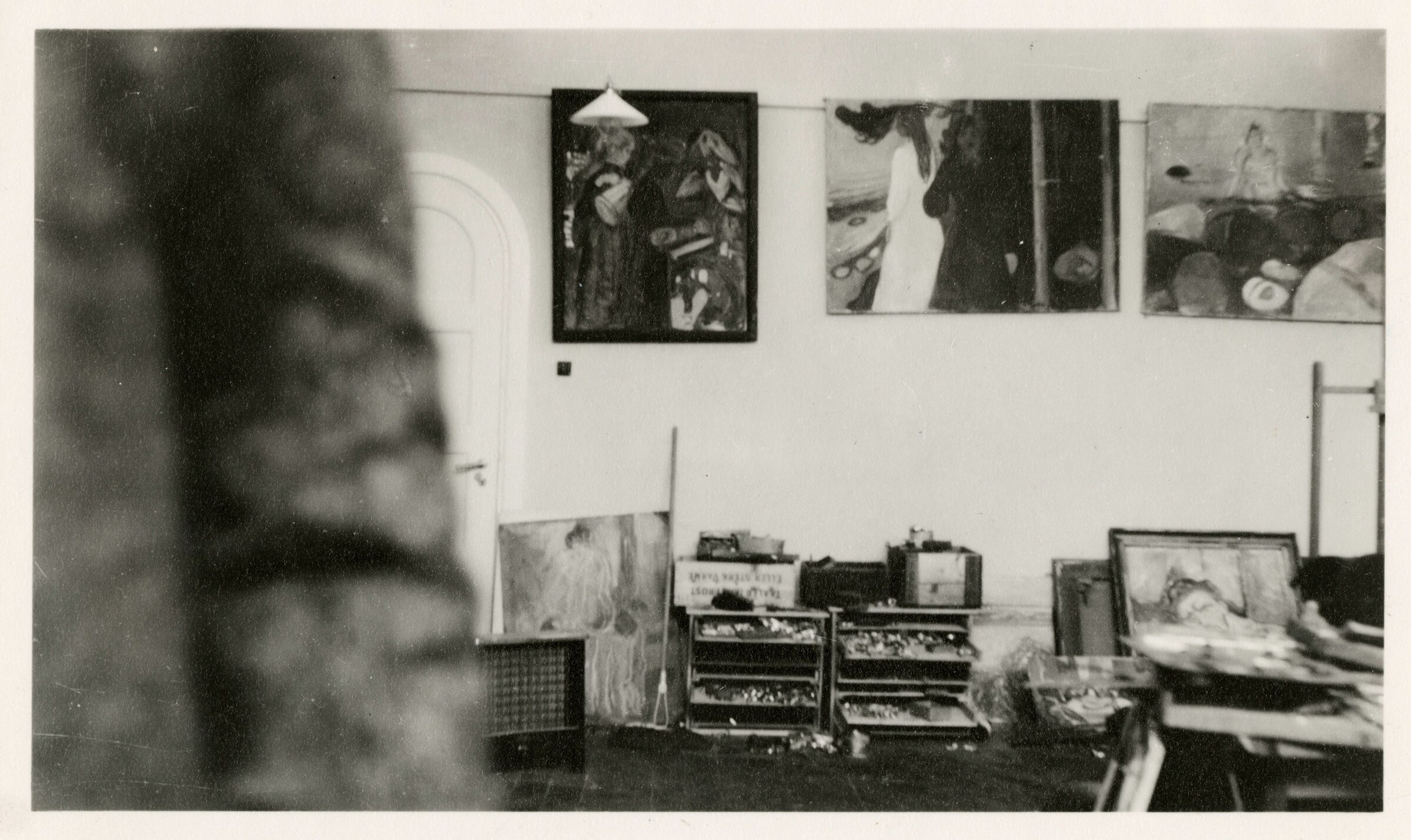 17. Paintings in the Winter Studio