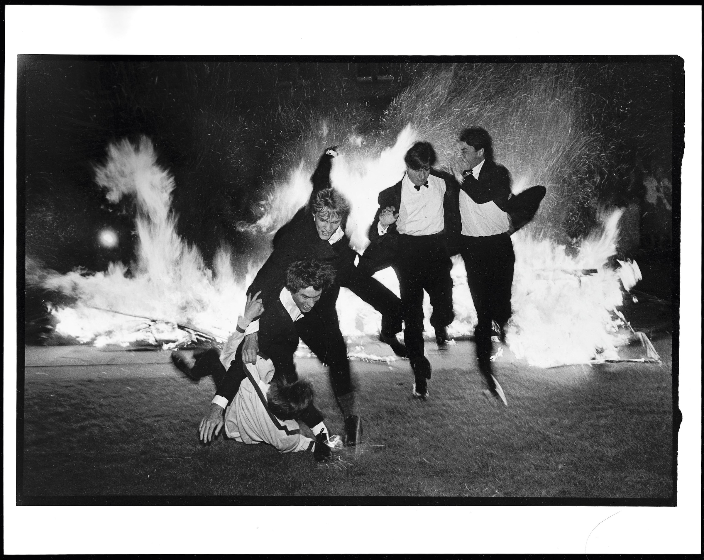 01_Burning boat, Oriel, Oxford, 1984 