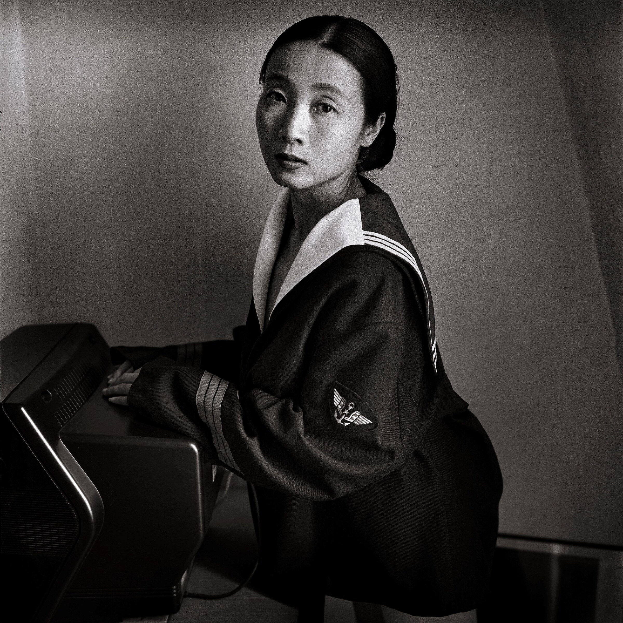 Hu Yuanli wearing a uniform of the French Navy, Pa