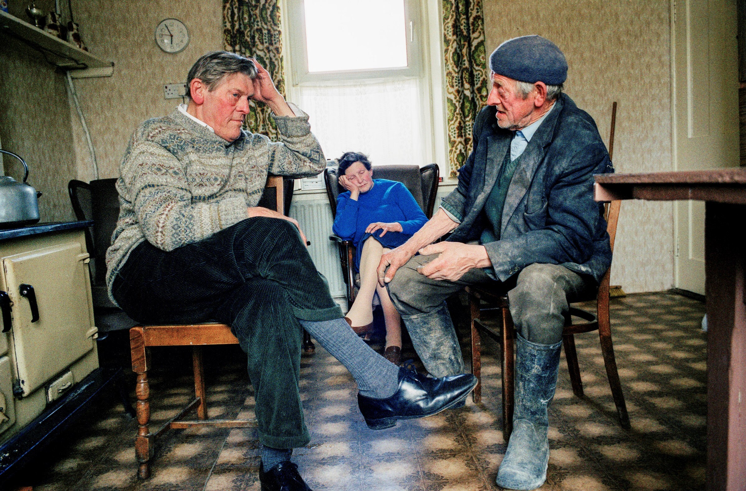 Irish Work Tom Wood Violet in blue, 1991 