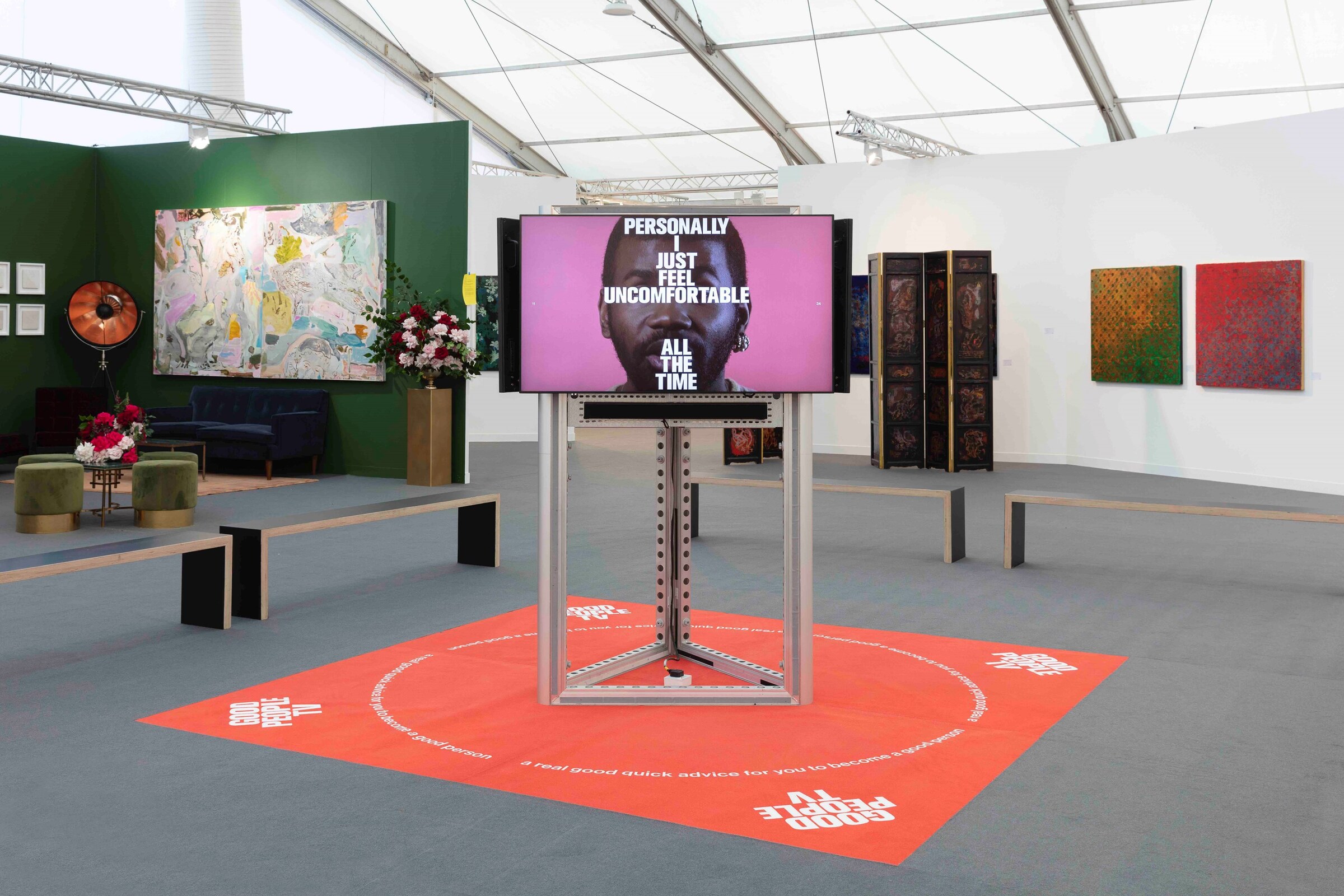 Ndayé Kouagou - Installation view - Frieze London