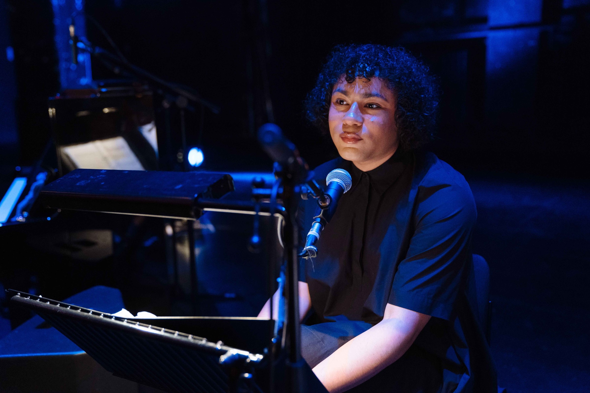 006 Travis Alabanza in BLUE NOW. Photo Helen Murra