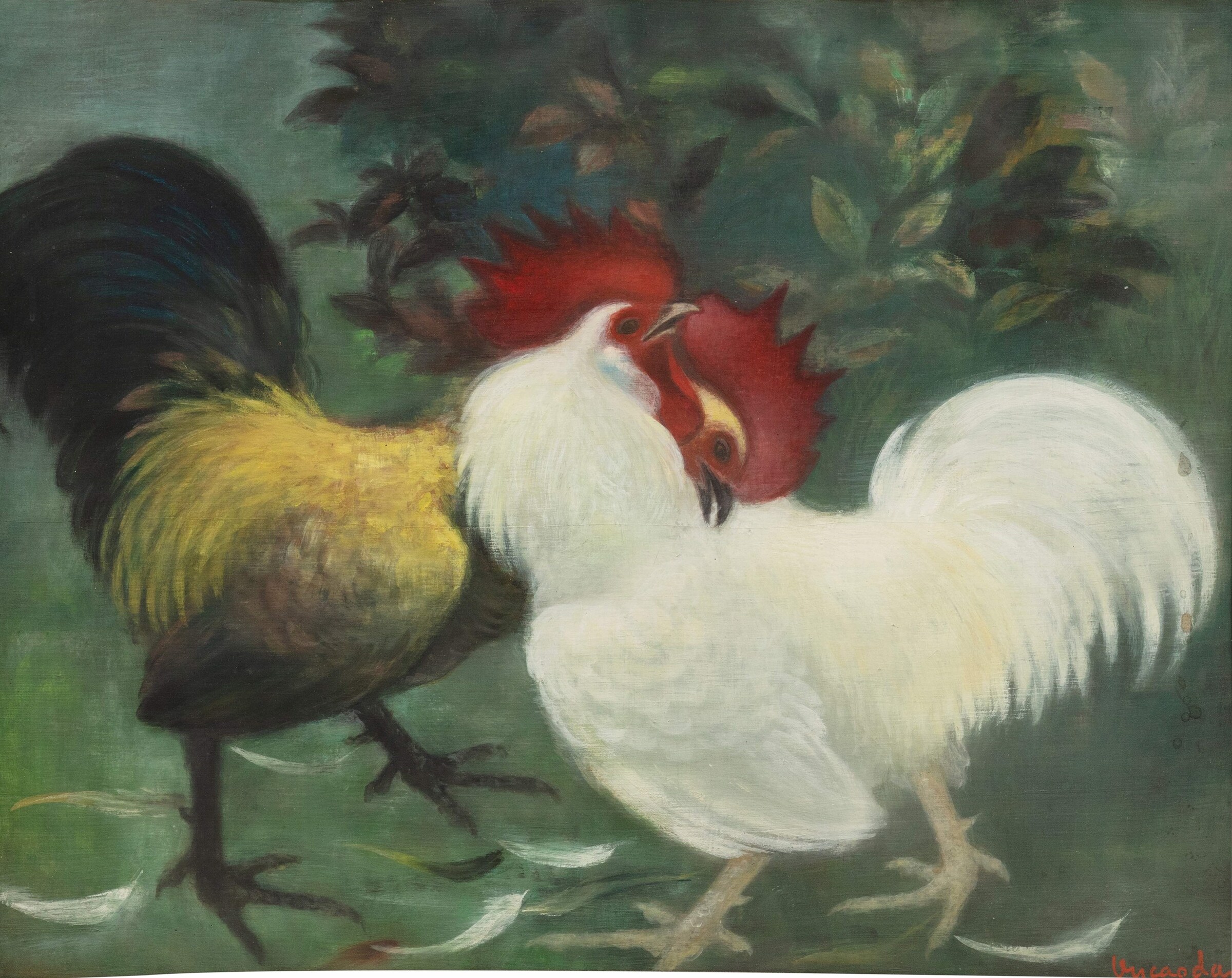 Vu Cao Dam (1908-2000), La bataille de coqs