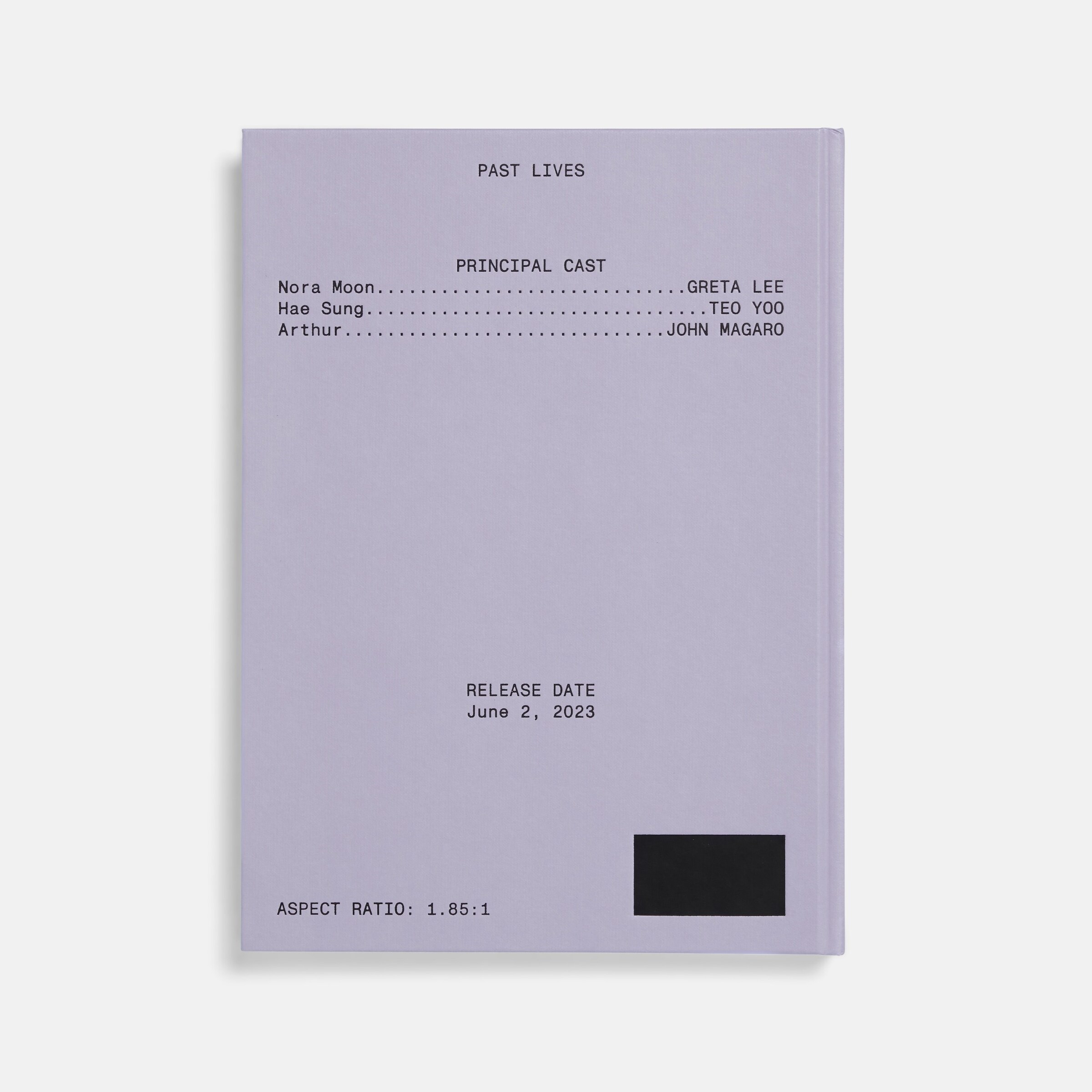 Past Lives Screenplay Book