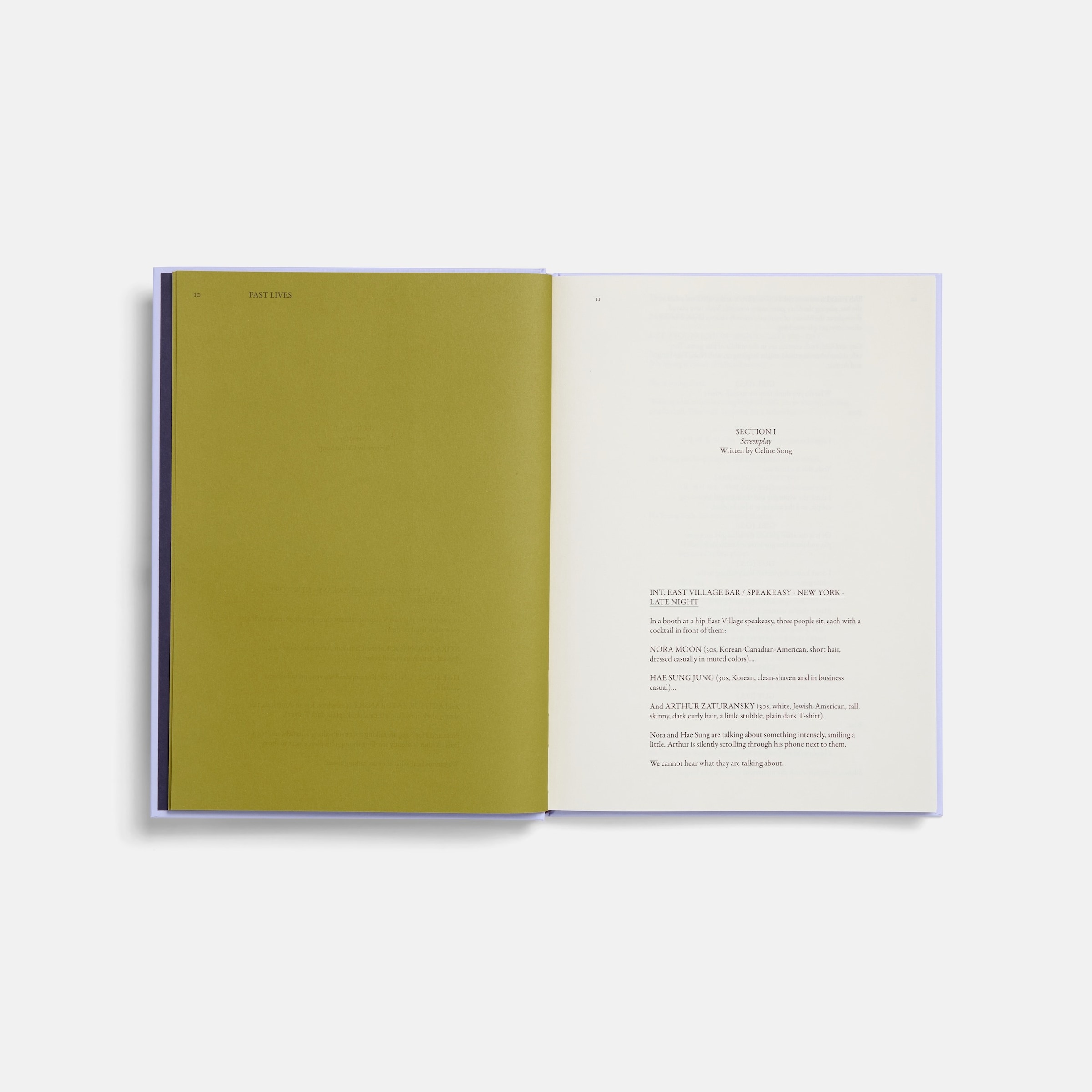 Past Lives Screenplay Book