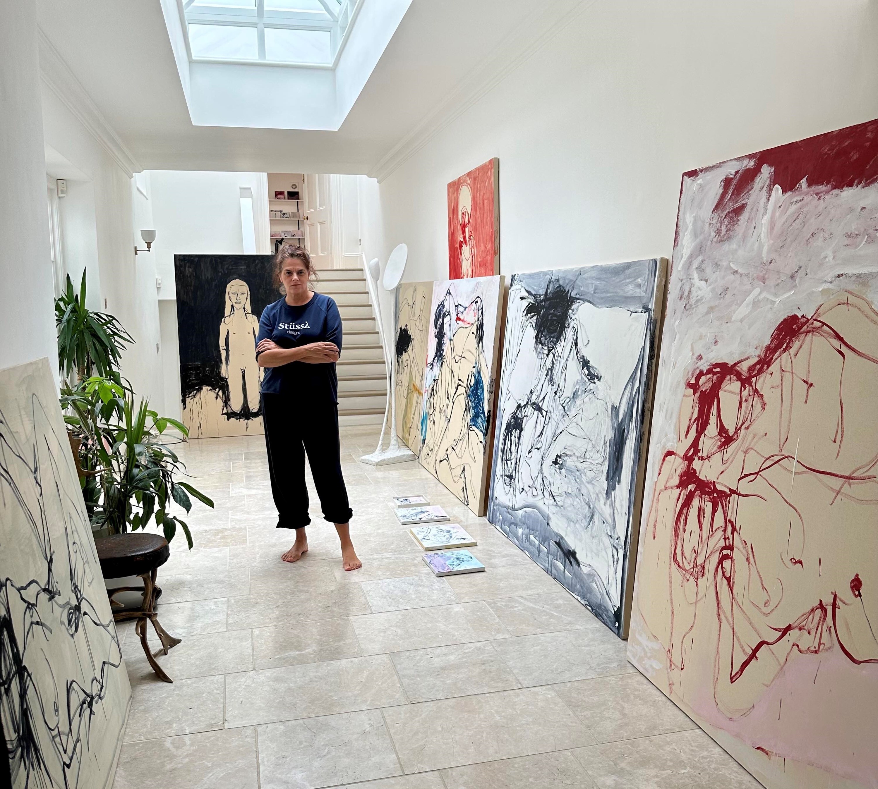 7) Tracey Emin in her studio, 2023 - Courtesy Gall