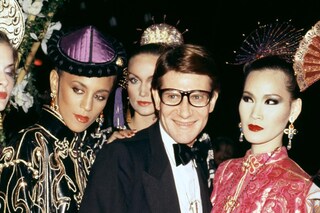 Yves Saint Laurent Opium Party, 1978, with Beverly Lee